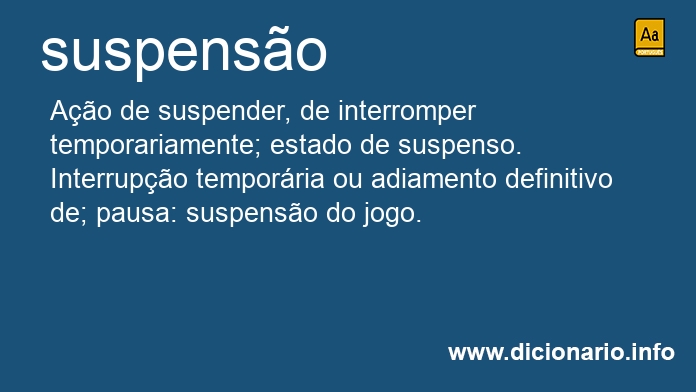 Significado de suspenso