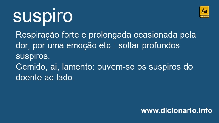 Significado de suspiro