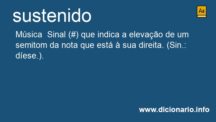 Significado de sustenido