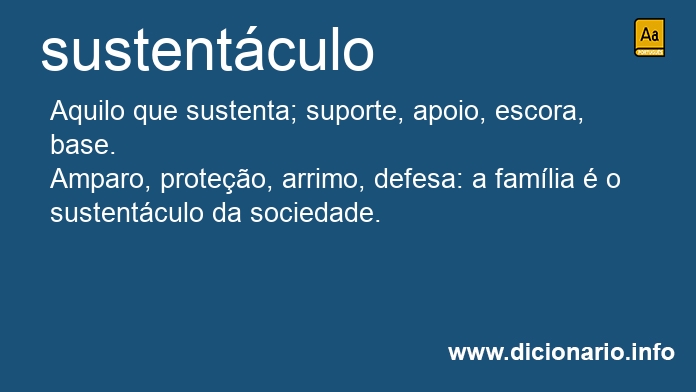 Significado de sustentcula