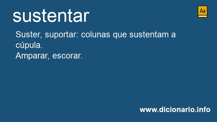 Significado de sustentam