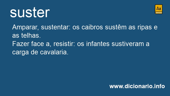 Significado de sustinhas