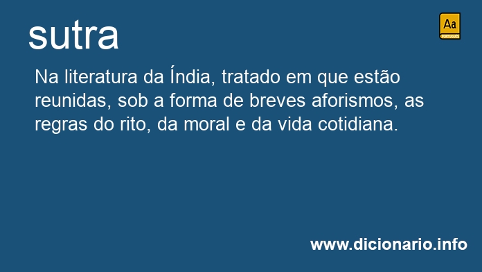 Significado de sutra