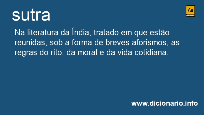 Significado de sutras