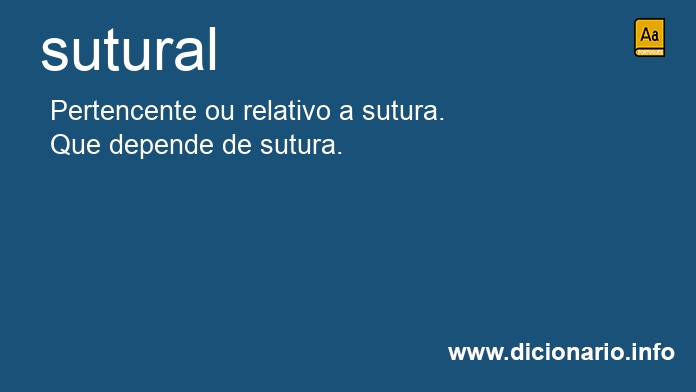 Significado de sutural