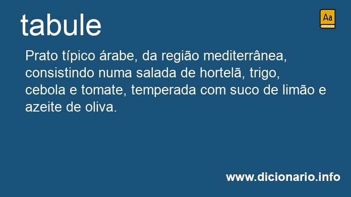 Significado de tabule