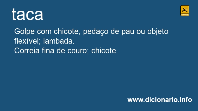 Significado de taca