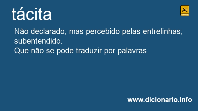 Significado de tcita