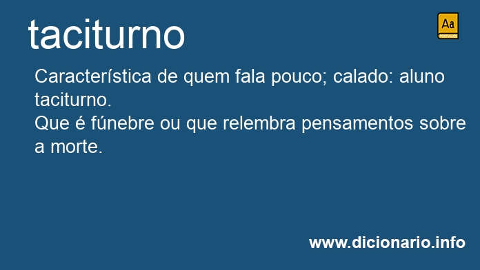 Significado de taciturna