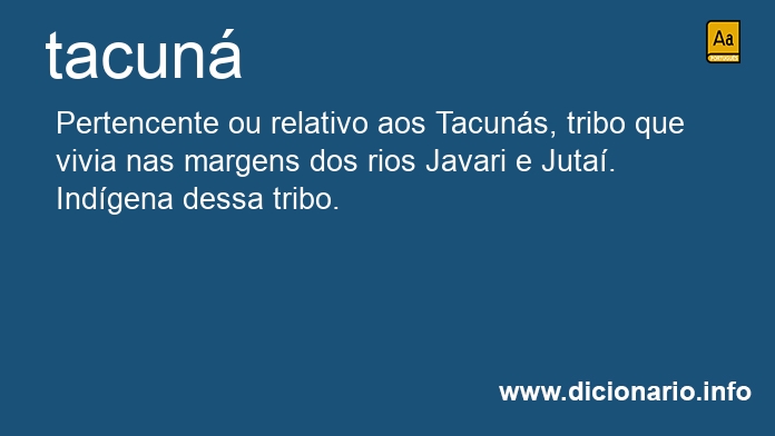 Significado de tacun