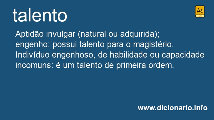 Significado de talento