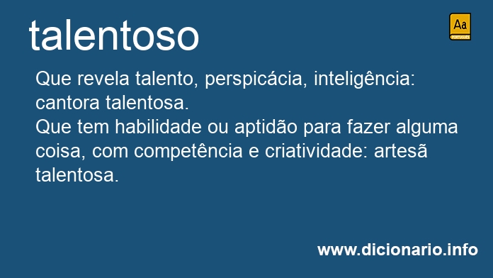 Significado de talentoso