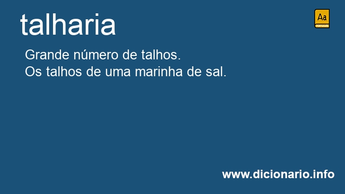 Significado de talharia