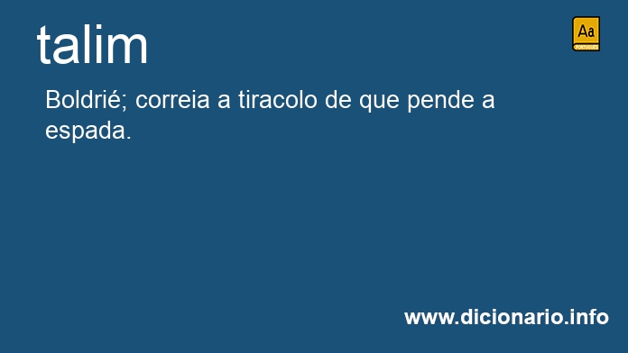 Significado de talins