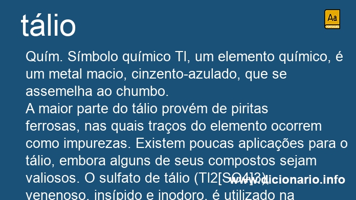 Significado de tlio