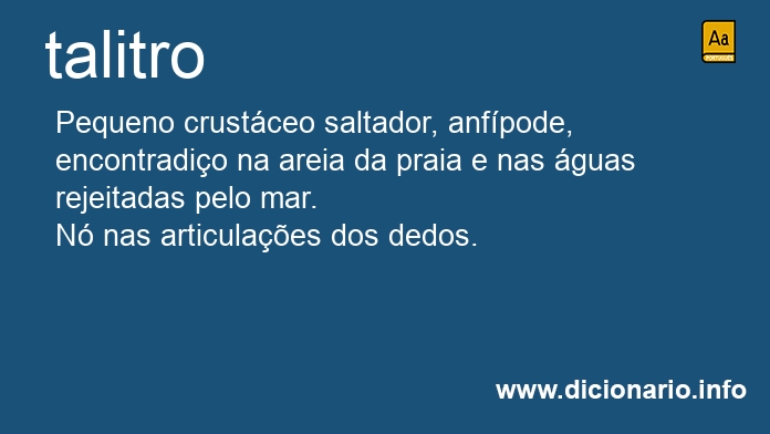 Significado de talitro