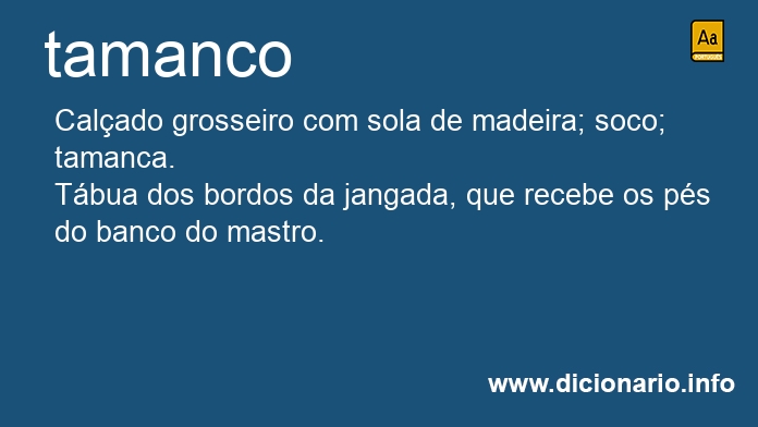 Significado de tamanco