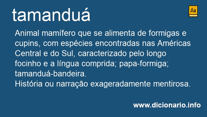 Significado de tamandu