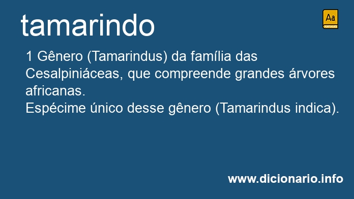 Significado de tamarinda