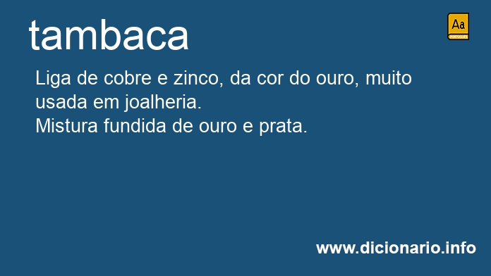 Significado de tambaca