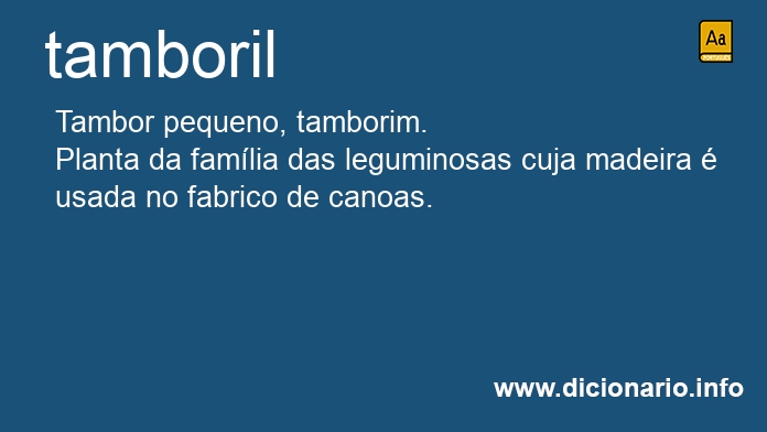 Significado de tamboris