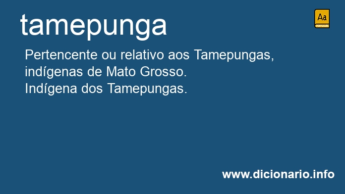 Significado de tamepunga