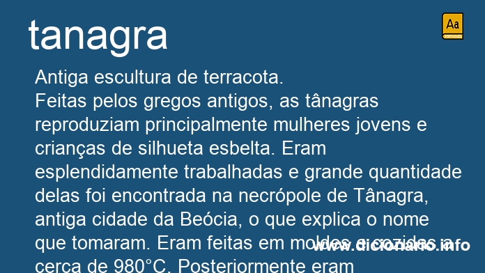 Significado de tanagra