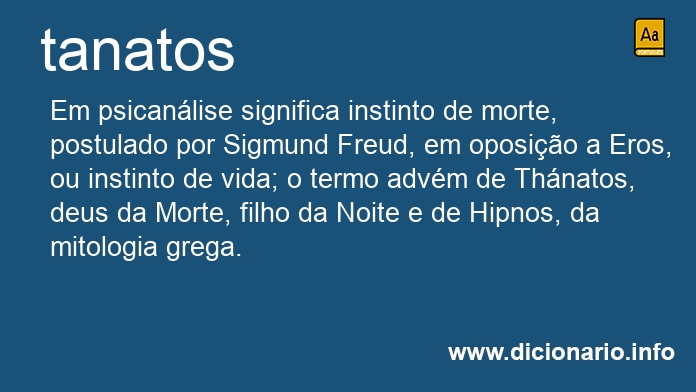 Significado de tanatos