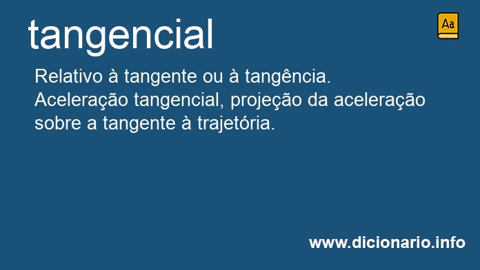 Significado de tangencial