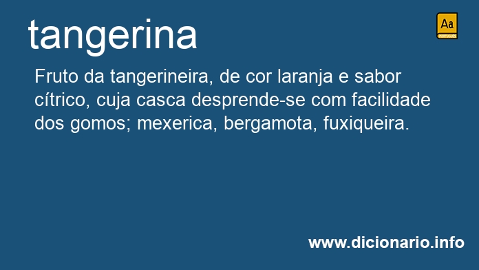 Significado de tangerina