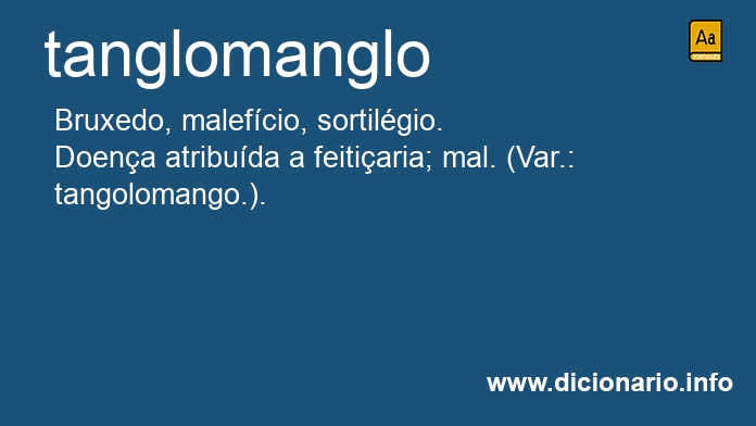 Significado de tanglomanglo
