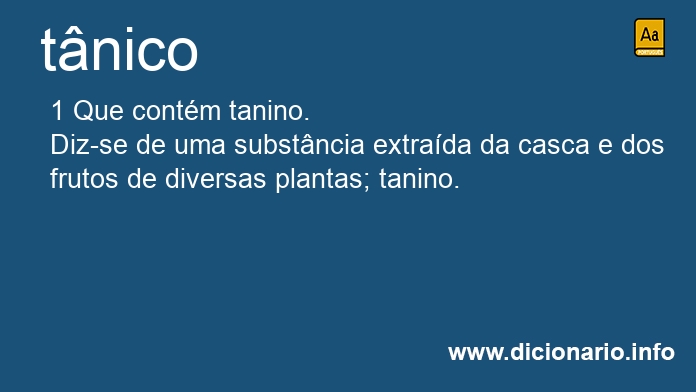 Significado de tnico