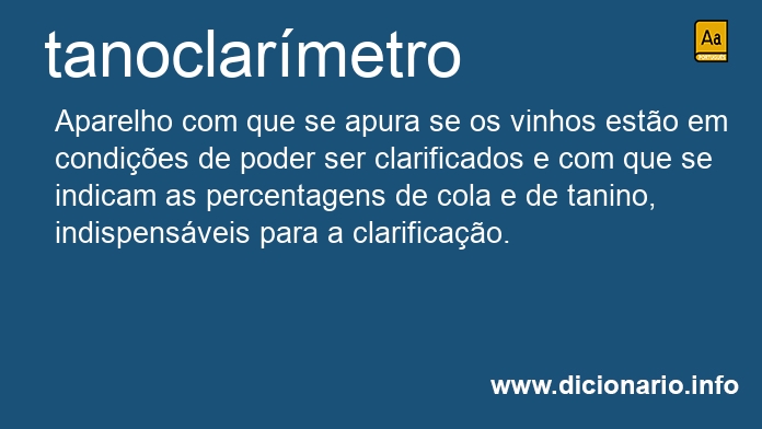 Significado de tanoclarmetro