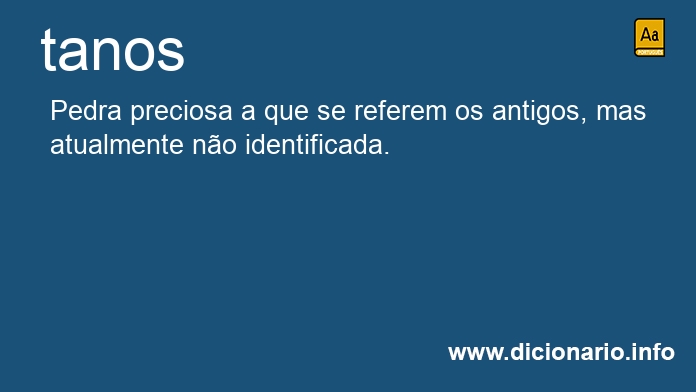 Significado de tanos
