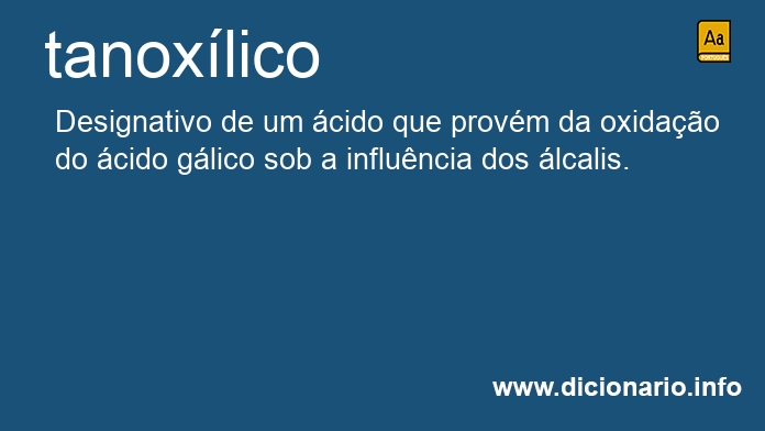 Significado de tanoxlico