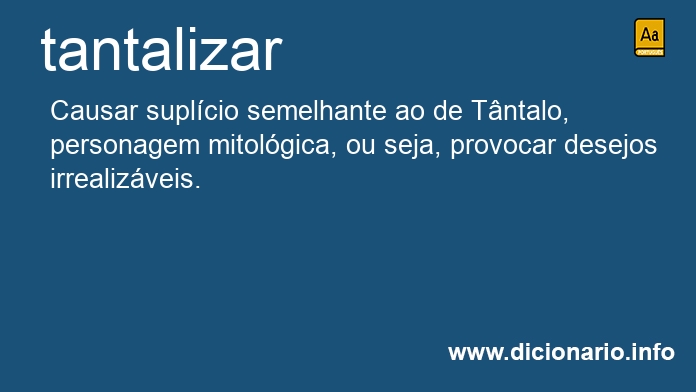 Significado de tantalizam