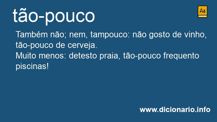 Significado de to-pouco