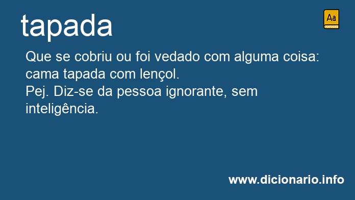 Significado de tapadas