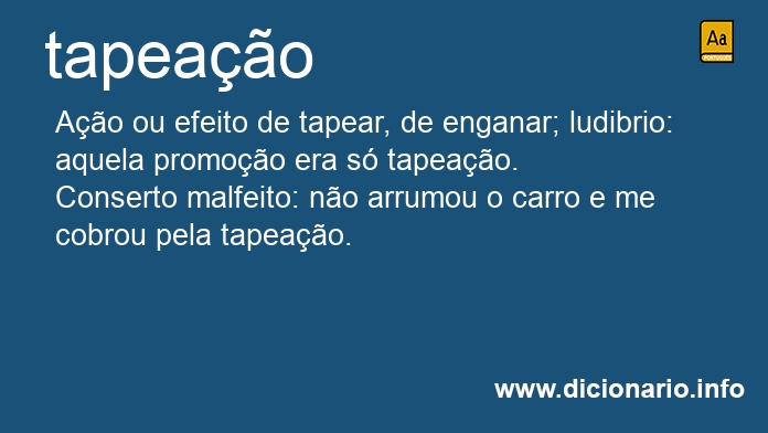 Significado de tapeao