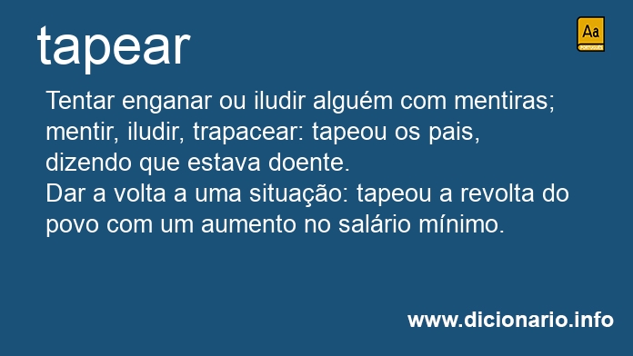 Significado de tapear