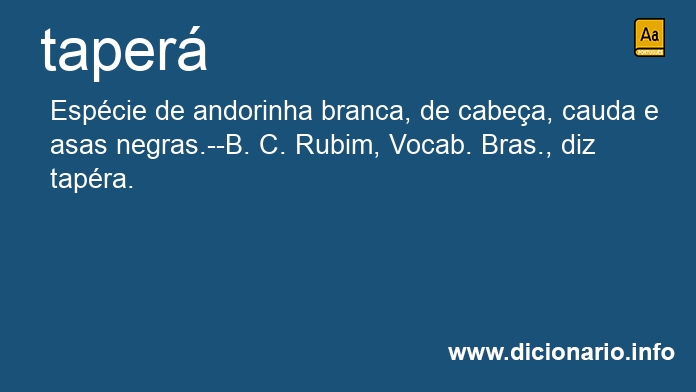 Significado de tapers