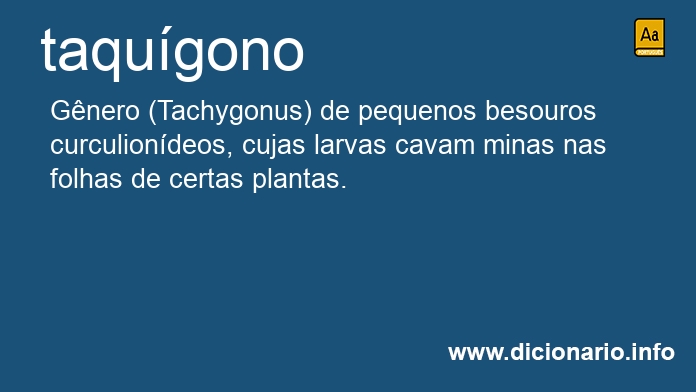 Significado de taqugono