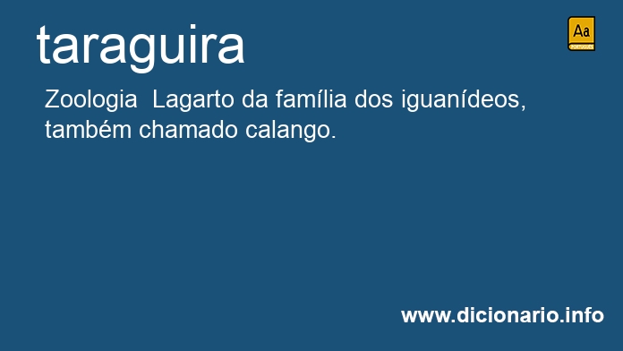 Significado de taraguira