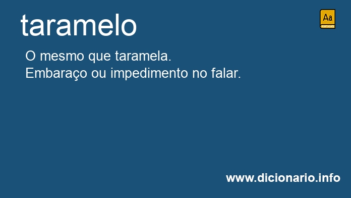 Significado de taramelo