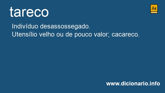 Significado de tareco