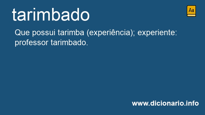 Significado de tarimbada