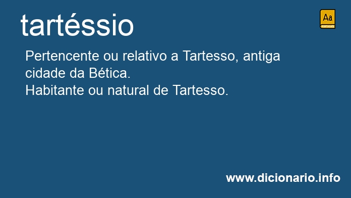 Significado de tartssio