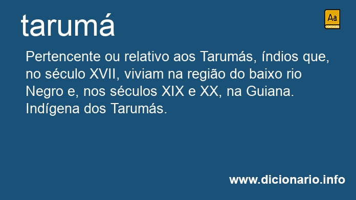 Significado de tarum