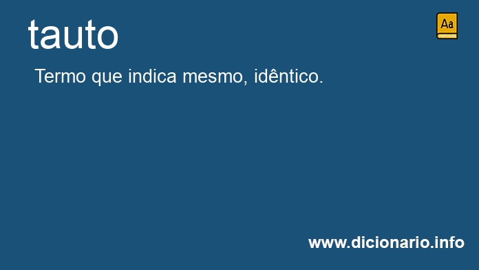 Significado de tauto