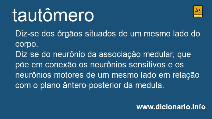 Significado de tautmero